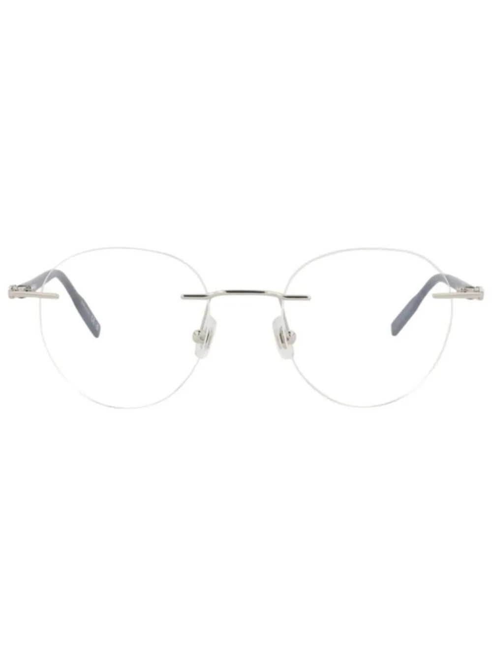 New Montblanc Mens Round/Oval Silver Grey Transparent Fashion Designer Eyeglasse